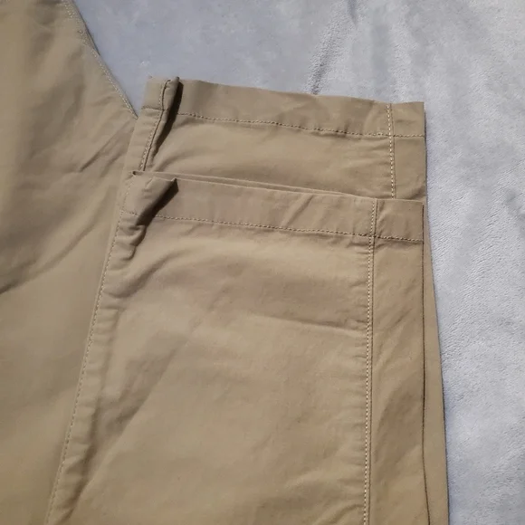 Eddie Bauer Mens Tan Voyager Flex Chino Slim Straight Leg Pants Size 32 NWT - Picture 6 of 12